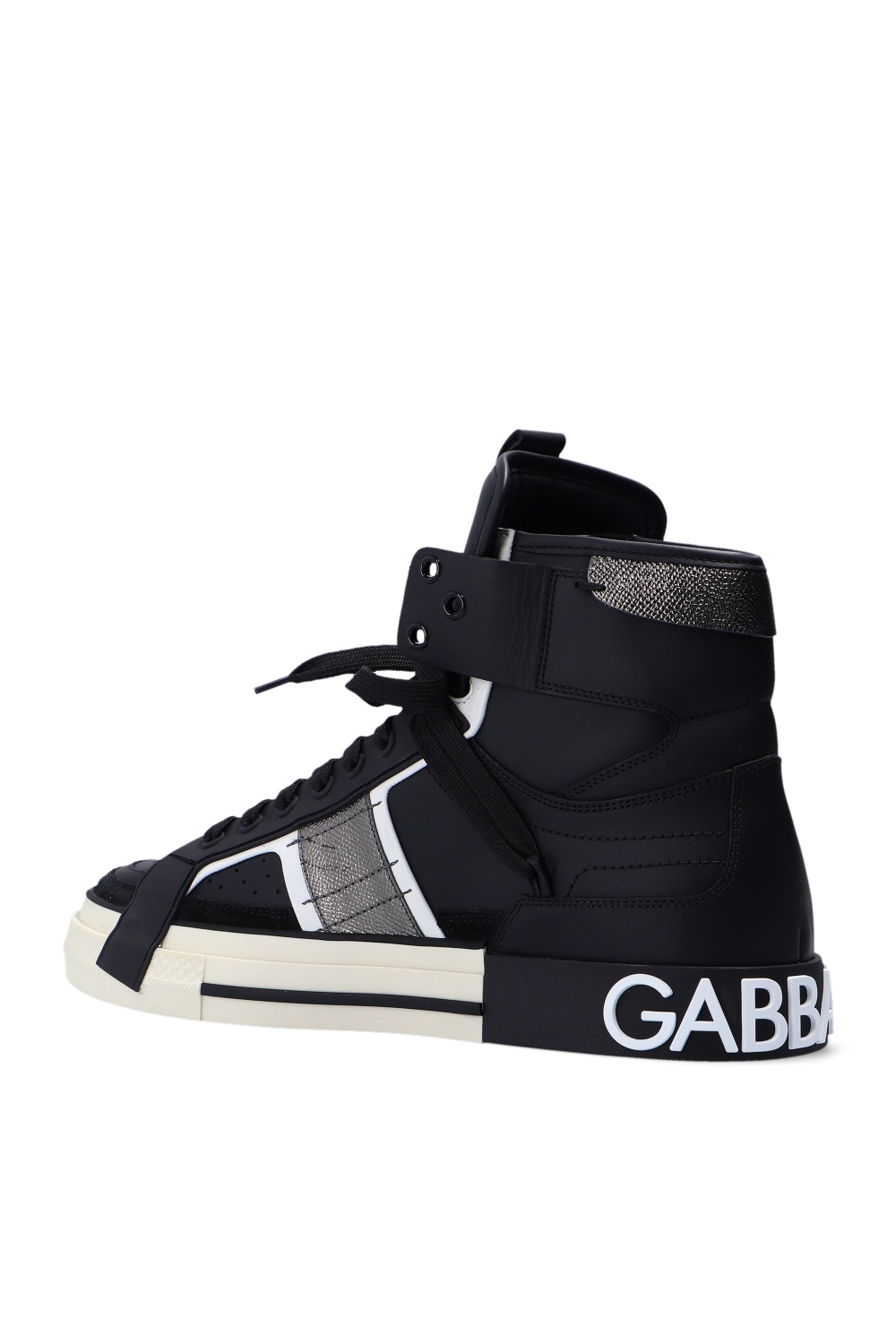 【Dolce & Gabbana】ハイカット sneakers ★関税送料込み★ 関税込 ドルチェ＆ガッバーナ ハイカットスニーカー レザー 白